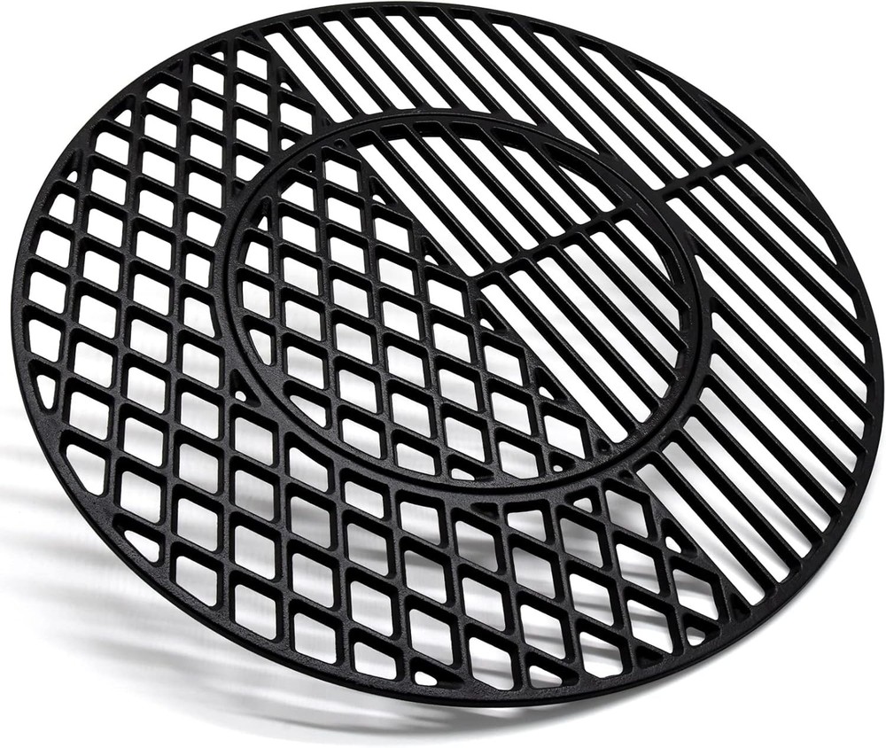 21.5 Inch 8835 Cast Iron Grill Cooking Grates Replacement for 22.5″ Weber Master