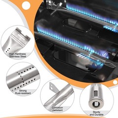 3 Pack Burner 7001673 Heat Tent Replacement Parts For DynaGlo Propane Grill