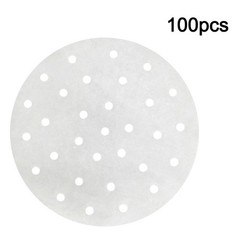 100 Pcs Perforated Steamer Paper for Air Fryer Oven Steaming Applications