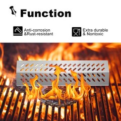 Grill Heat Plates Flame Tamer BBQ Gas Grill Parts for Bull 16521 16631, 16670…