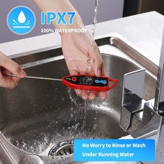 Yacumama Digital Water Thermometer for Liquid, Candle, Instant Read with Red