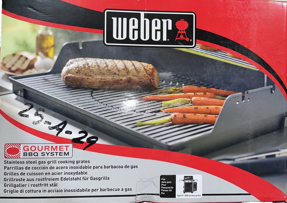 Weber Gourmet BBQ System Spirit 300 Series Stainless Steel Grates 7586