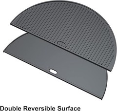 18″ Half Moon Cast Iron Cooking Grates for Kamado Joe KJ-23RHC Classic II KJ2…