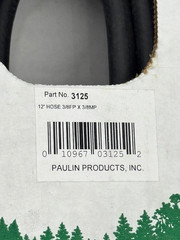 NEW Paulin Products 12′ LP Propane Gas Hose Assembly 3/8″ FP x 3/8″ MP NOS