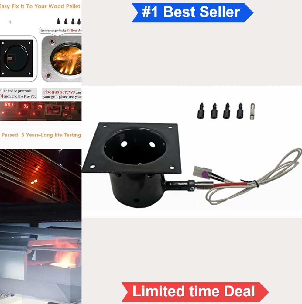 Pellets Grill Igniter Rod Firebox Replacement Combo For Pit Boss Smoker Parts