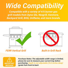 Grease Tray Replacement for Dyna Glo, Dynaglo, Nexgrill & Expert Grill Parts – U