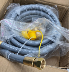 Aekops 24FT 1/2 Natural Gas Hose Quick Connect Generator Grill CSA Brass 100K