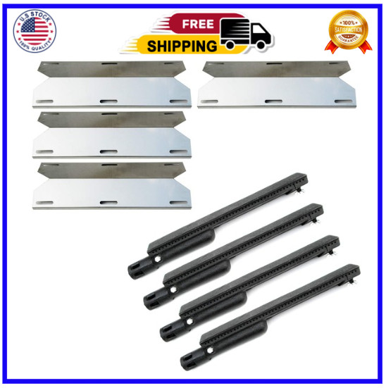 Grill Burner and Heat Plate Replacement for Jenn Air 720-0061 720-0062 Gas Grill