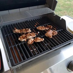 Criditpid 7637 Cast Iron Grill Cooking Grates for Weber Spirit I & II 200 Series