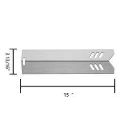 Share Kalomo 15 Inch Grill Heat Plates Shield Burner Covers Flame Guards, 4-Pack