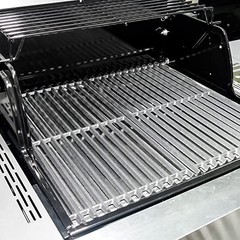 17×8.75 Cast Iron Cooking Grate Replacement for 2-Burner Grills, Fits CharBroil