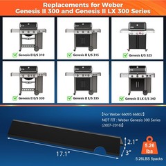 Flavorizer Bars for Weber Genesis II 300 Series Grill Parts Porcelain Enameled 5
