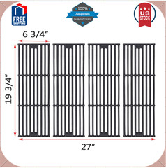 Replacement Parts, Grill Grates Replacement Cast Iron 19 3/4″ x 6 3/4″ Each