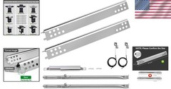 Stainless Steel Burner Heat Plate Kit for Charbroil 2 Burner Grills