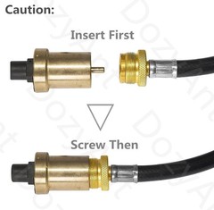 Cost-Effective 5FT Propane Hose – Universal Converter for Outdoor Cooking