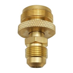 2x 1LB Propane Tank Cansiter Regulator Adapter Connect to 3/8″Male Flare 5/8″-18