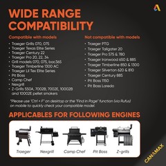 Induction Fan Replacement for Pellet Grills – AC120V 60Hz Combustion Fan Kit