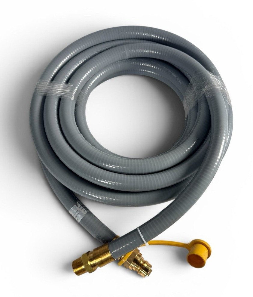 12FT 3/4″ Natural Gas Hose For NG/LP Propane Appliances, Grill (Hose Only)