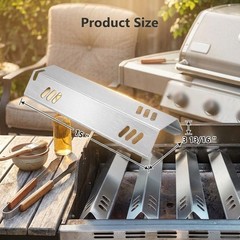 Enamel Heat Plate Set 3 pcs for Uniflame For gas Grills DGF510SBP GBC1440WRSB C