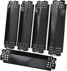 BBQ Flame Tamers Replacement for Nexgrill 5 Burner Covers Porcelain Heat Plates