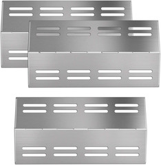 Grill Heat Plates Stainless Steel 3pcs for Barbeques Galore Charbroil Patio Chef