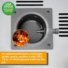 Fire Burn Pot Hot Rod Ignitor Replacement Kit for Pit Boss Traeger Pellet Grill