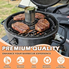 13 3/4 Inch Round Cast Iron Grill Charcoal Grate Kit For CharGriller Akorn
