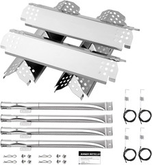 BBQ Grill Flame Tamer Heat Shield Plates Cover Burner Tubes Ignitor for Nexgrill