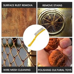 Reliable Steel Wire Brush for Effective Barbecue Stain Removal Set of 3