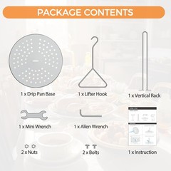 Stainless Steel Turkey Fryer Stand Kit, Turkey Chicken Fryer Accessory Kit wi…