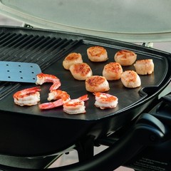 Weber 6558 Gas Grill Griddle Q 100/1000 Series Cast Iron Coated Griddle