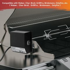 Universal Replacement Stainless Steel BBQ Grill Electric Rotisserie Motor 6W