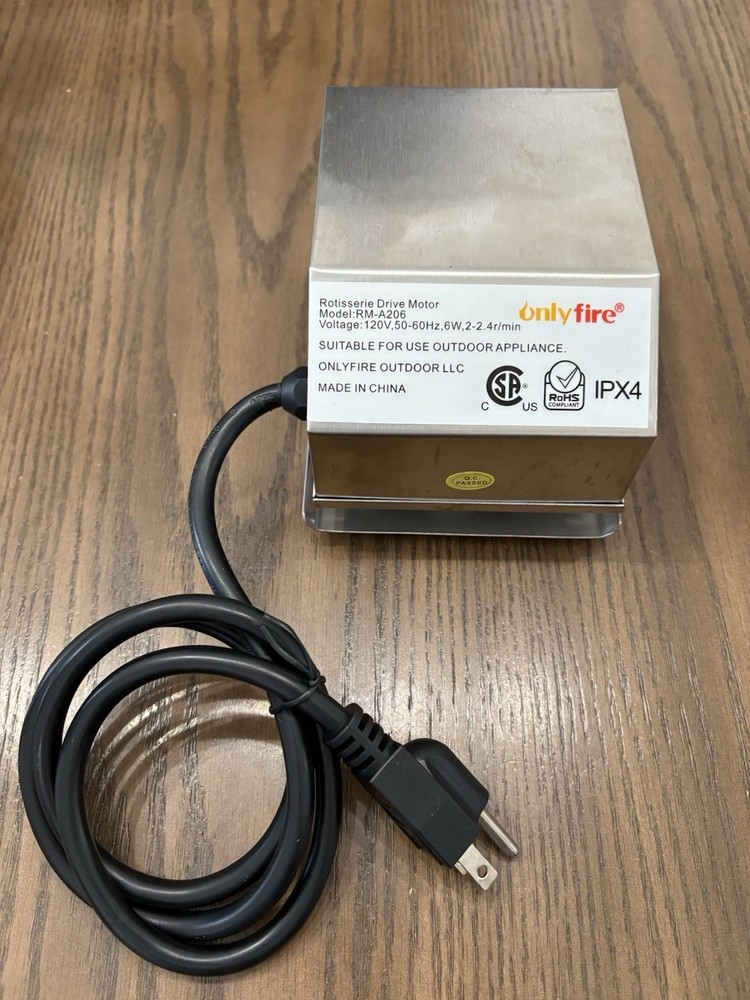Onlyfire IPX4 Rotisserie Drive Motor RM-A206 Tested Working