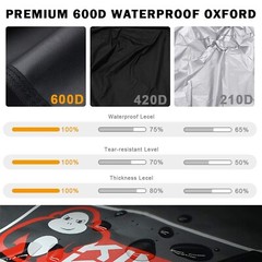 7107 Waterproof BBQ Cover for Weber Genesis E and S Series Gas Grill Includin…