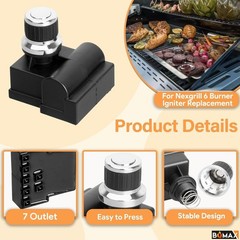 Convenient 7-Outlets Push-Button Igniter for Nexgrill 720-0898 Series