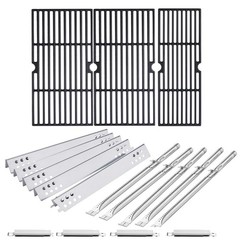 Grill Grates 18″ x 9 1/4″ & 18″ x 6 1/2″ Cast Iron for Charbroil 5 Burner