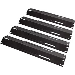 Universal Replacement Heavy-Duty Adjustable Porcelain Steel Heat Plate Shield, H