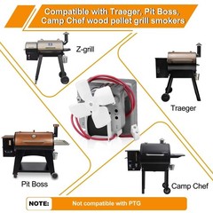 2.0RPM Auger Motor Replacement for Wood Pellet Grills, Smokers – Universal Fit