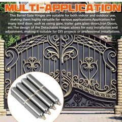 5 Pcs 4 Inch BBQ Smoker Bullet Weld on Bullet Hinge Carbon Steel Weldable Barrel