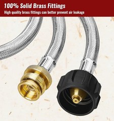 3ft Propane Regulator Hose Replacement For Mr. Heater Big Buddy Indoor Outdoor