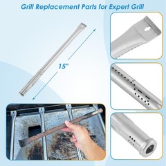 Grill Parts Kit for Expert Grill 720-0789H Burner Heat Shield XG19-101-002-02