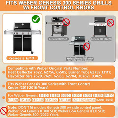 Genesis Grill Parts for Weber Genesis 300 Grill Parts SER (W/ Front Control Knob