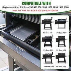 Stainless Steel Heat Baffle Diffuser & Flame Tamer for Pit Boss 700/820/850/1000