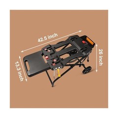 QuliMetal Portable Grill Cart for Weber Q1000, Q2000 Series Gas Grills and Bl…