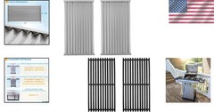 Durable 17″ Stainless Steel Emitters & Cast Iron Grates for Charbroil CRT Grills