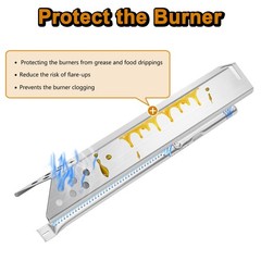 BG2824B 15.5 Inch Heat Tent for Expert Grill Parts 4 Burner Heat Shield
