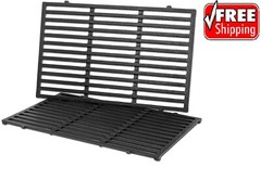 2Pk Replacement BBQ Cast Iron Cooking Grid Grates for Weber Genesis Spirit 7638