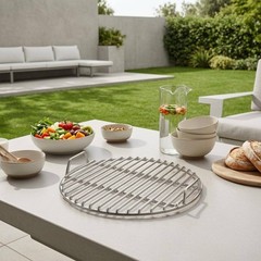 Stainless Steel Cooking Grid Grate Straight-Bar Stainless Steel Grilling Rack