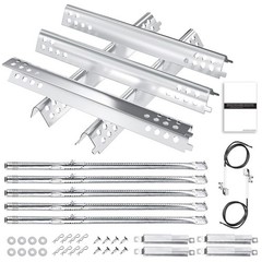 Grill Burner Heat Plate Crossover Tube Igniter Kit For Performance 5 Burner