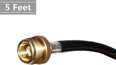 Cost-Effective 5FT Propane Hose – Universal Converter for Outdoor Cooking